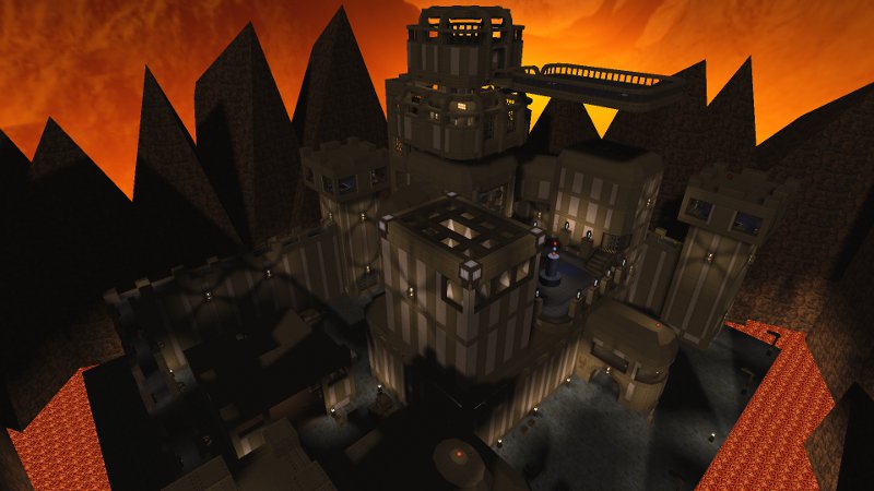 Three Towers and a Sick Base Quake 1 Singleplayer Map by RickyT23
